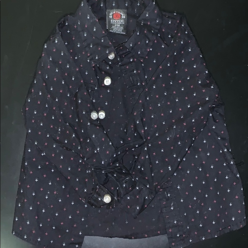 Black long sleeve button shirt